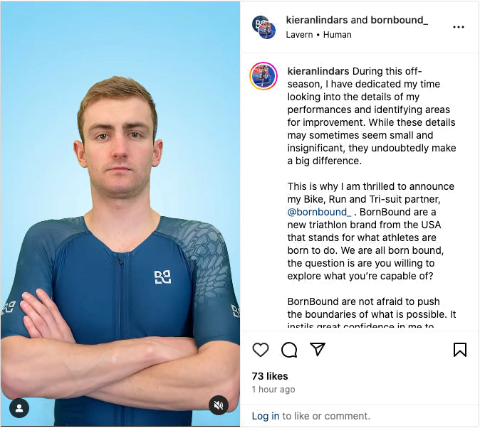 Kieran Lindars signs with BornBound as his official racewear and apparel partner