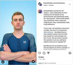 Kieran Lindars signs with BornBound as his official racewear and apparel partner