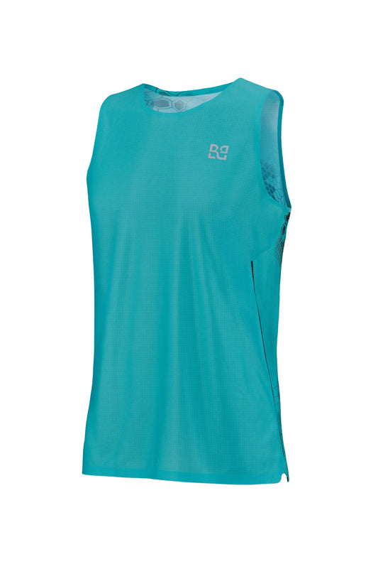 Rekord Run Singlet Turquoise -  Women's