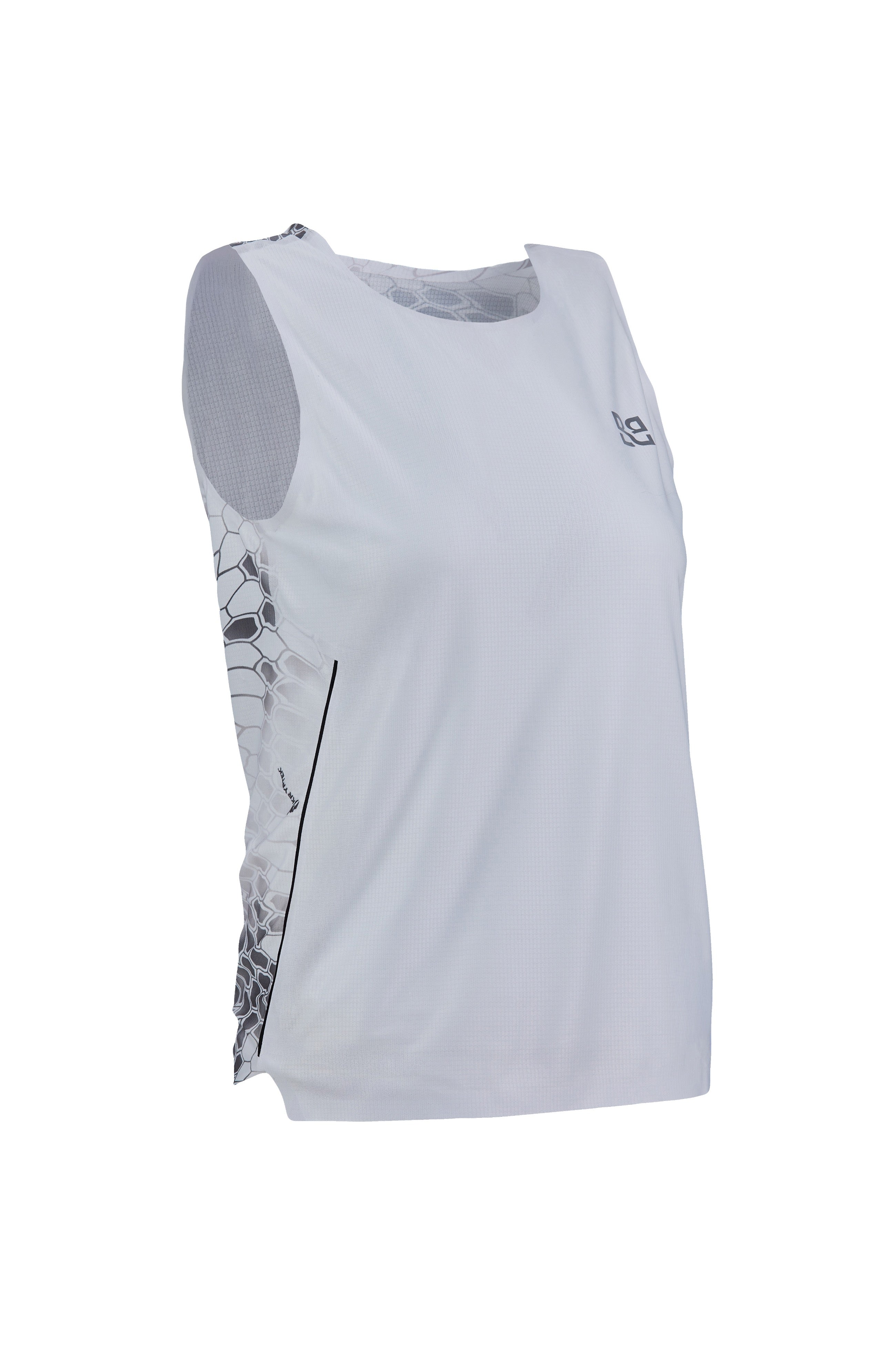 Rekord Run Singlet White -  Women's