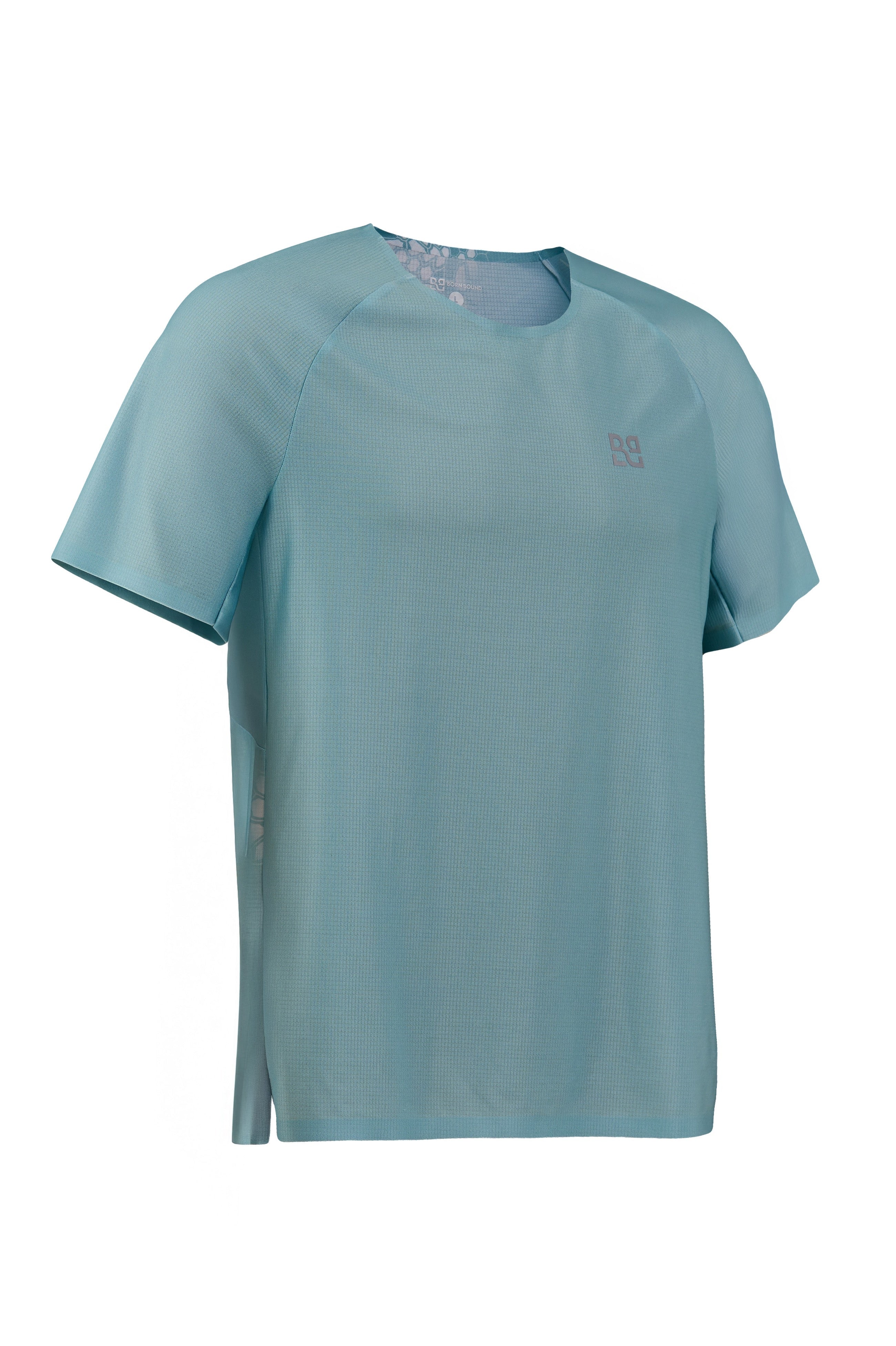 Rekord Short Sleeve Run Tee Modern Blue -  Men's