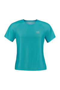 Rekord Short Sleeve Run Tee Turquoise - Women's