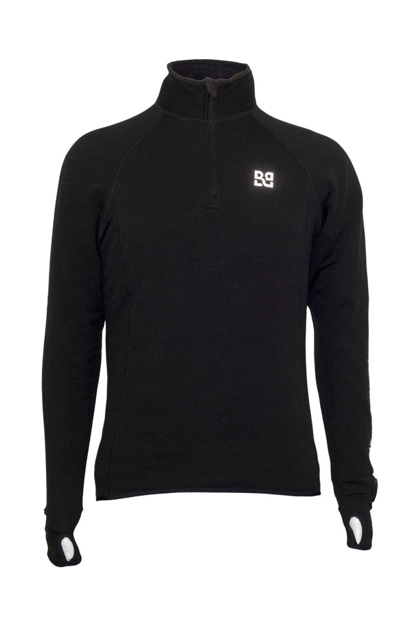 Rekord L/S Thermal Run Jersey - Black - Men's